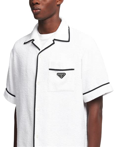 prada lambskin bowling shirt|Prada bowling shirt sale.